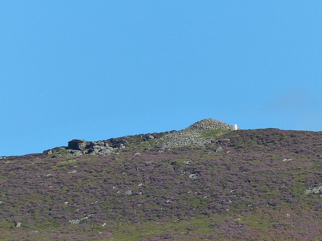 Beamsley Beacon rising across the valley, the hill seen from the Addingham side