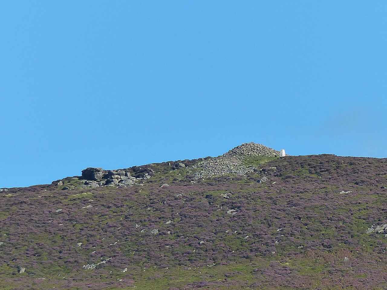 Beamsley Beacon rising across the valley, the hill seen from the Addingham side