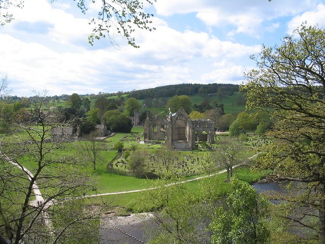 The ruins of Bolton Priory at Bolton Abbey